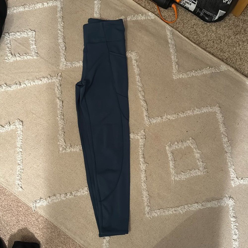 size small blue leggings